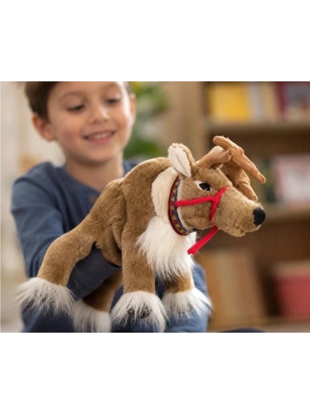 FOLKMANIS Retired Reindeer Caribou plush Hand Puppet NEARLY NEW